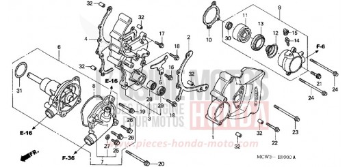 POMPE A EAU VFR800A3 de 2003